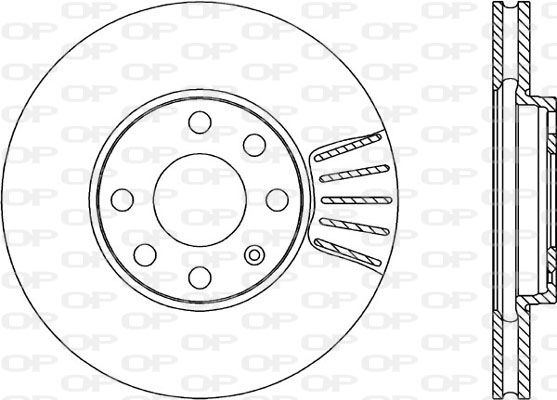 OPEN PARTS Тормозной диск BDA1807.20